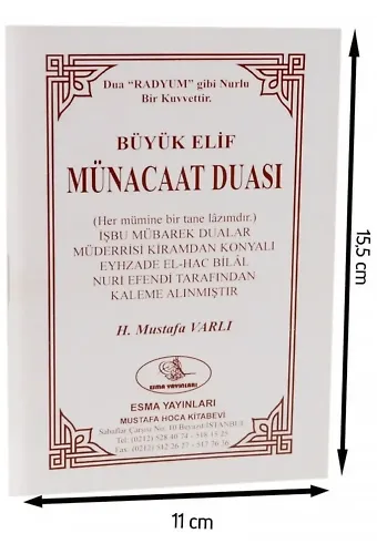 Büyük Elif Münacaat Duası
