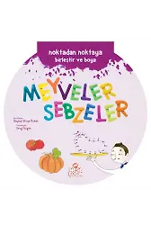 Meyveler Ve Sebzeler / Noktadan Noktaya Birleştir Ve Boya