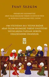 Önsözler Fuat Sezgin (Ciltli)
