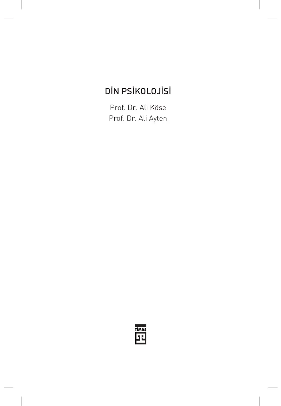 Din Psikolojisi – Sayfa 1