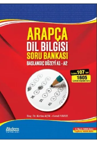 Arapça Dil Bilgisi Soru Bankası (Başlangıç Düzeyi A1-A2)