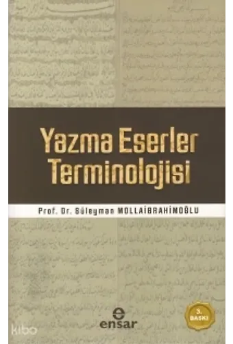 Yazma Eserler Terminolojisi