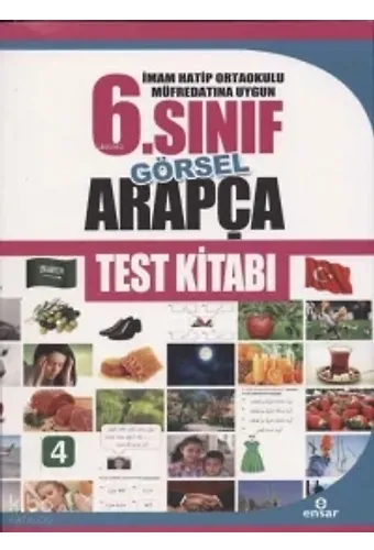 İmam Hatip Ortaokulu Müfredatın Uygun 6. Sınıf Görsel Arapça Test Kitabı