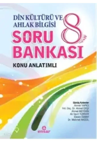 8. Sınıf Din Kültürü Ve Ahlak Bilgisi Soru Bankası