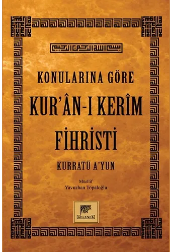 Konularına Göre Kuranı Kerim Fihristi