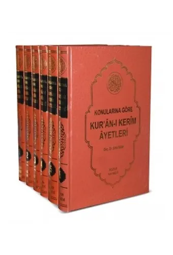 Konularına Göre Kuranı Kerim Ayetleri – 6 Cilt Takım