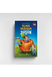Elma Dersem Düşün - 1.Hamur Beyaz Kağıda Renkli Resimli Baskı