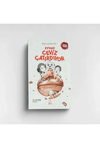 Eyvah Ceviz Çatırdıyor - 1.Hamur Beyaz Kağıda Renkli Resimli Baskı