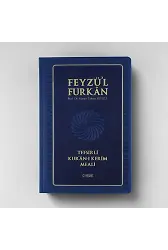 Feyzül Furkan Tefsirli Kuranı Kerim Meali (Büyük Boy - Tefsirli Meal - Ciltli) Lacivert
