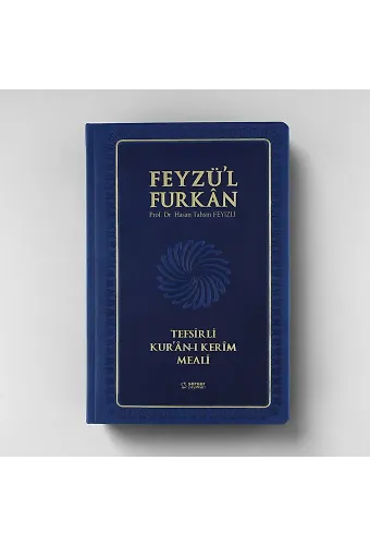 Feyzül Furkan Tefsirli Kuranı Kerim Meali (Büyük Boy - Tefsirli Meal - Ciltli) Lacivert