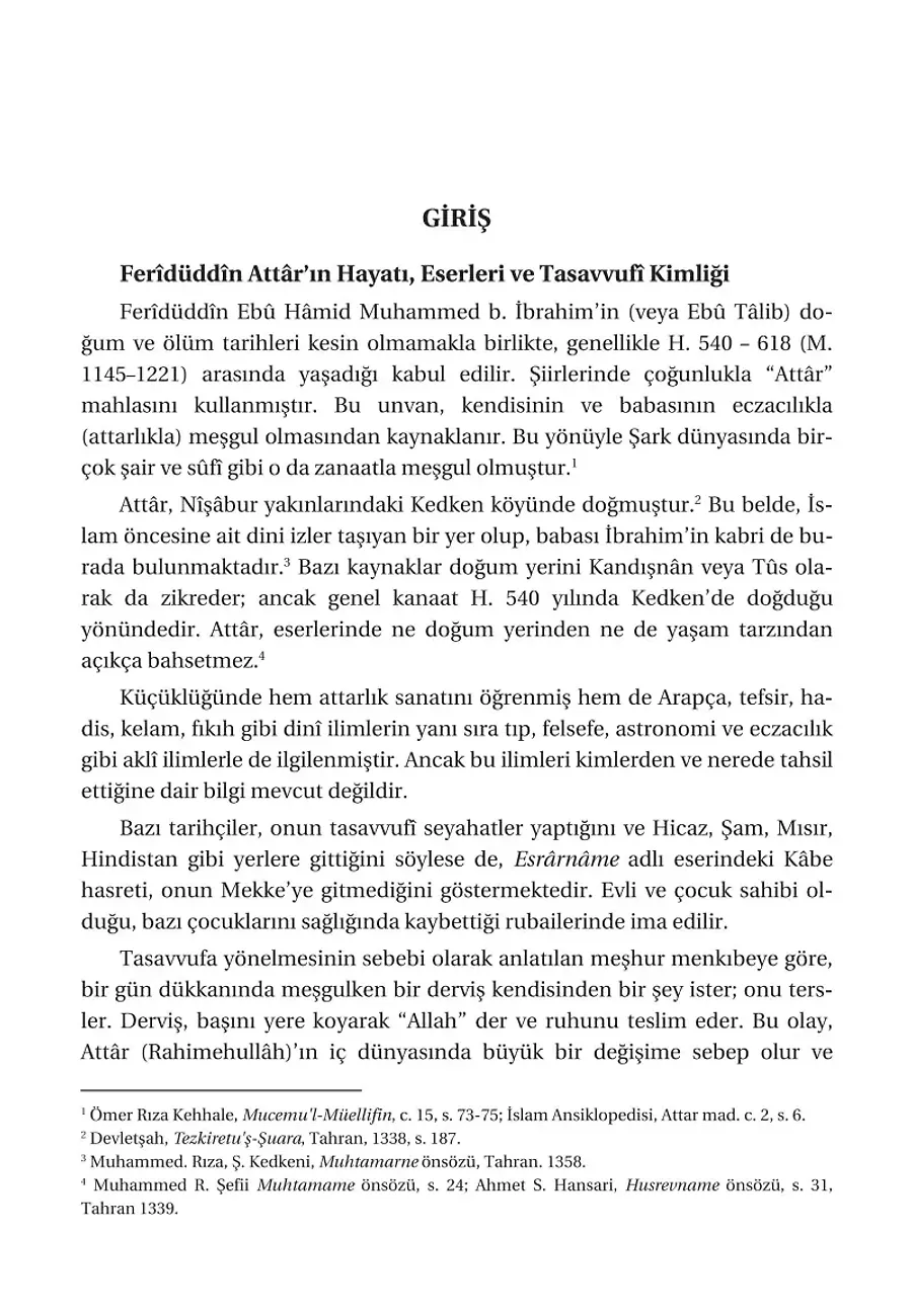 Tezkiretül Evliya Hak Dostlarının Hayatı – Sayfa 1