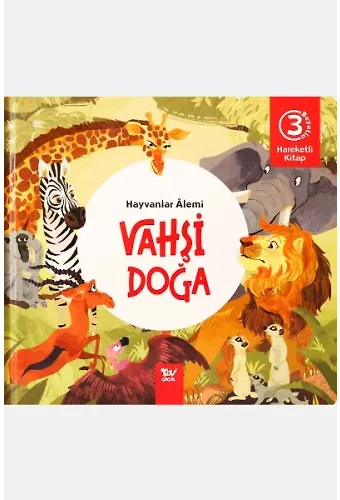 Hareketli Kitap 3D Hayvanlar Alemi Vahşi Doğa