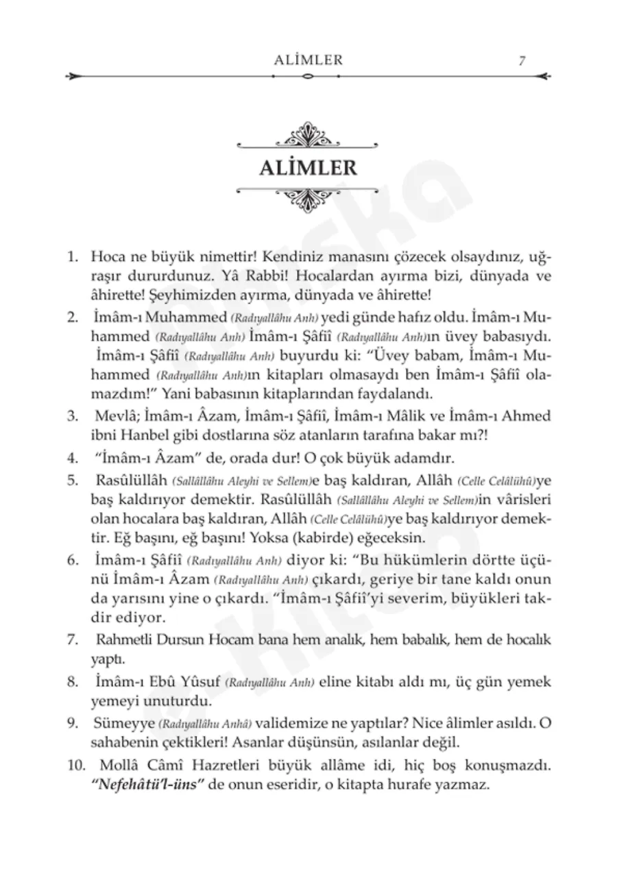 Mahmud Efendi Hazretleri'nden Duyulan Hikmetli Sözler (Ciltli) – Sayfa 6