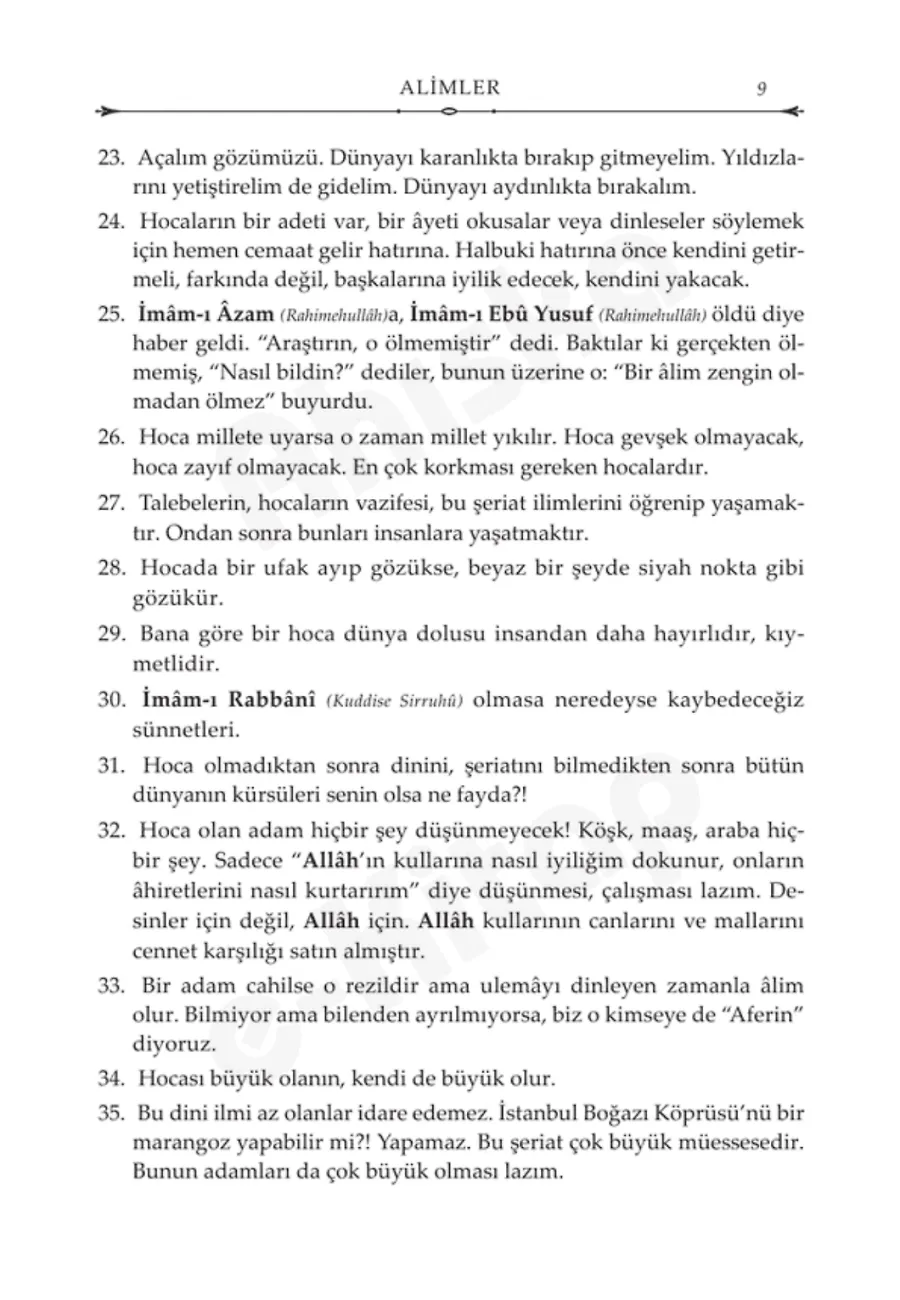 Mahmud Efendi Hazretleri'nden Duyulan Hikmetli Sözler (Ciltli) – Sayfa 8