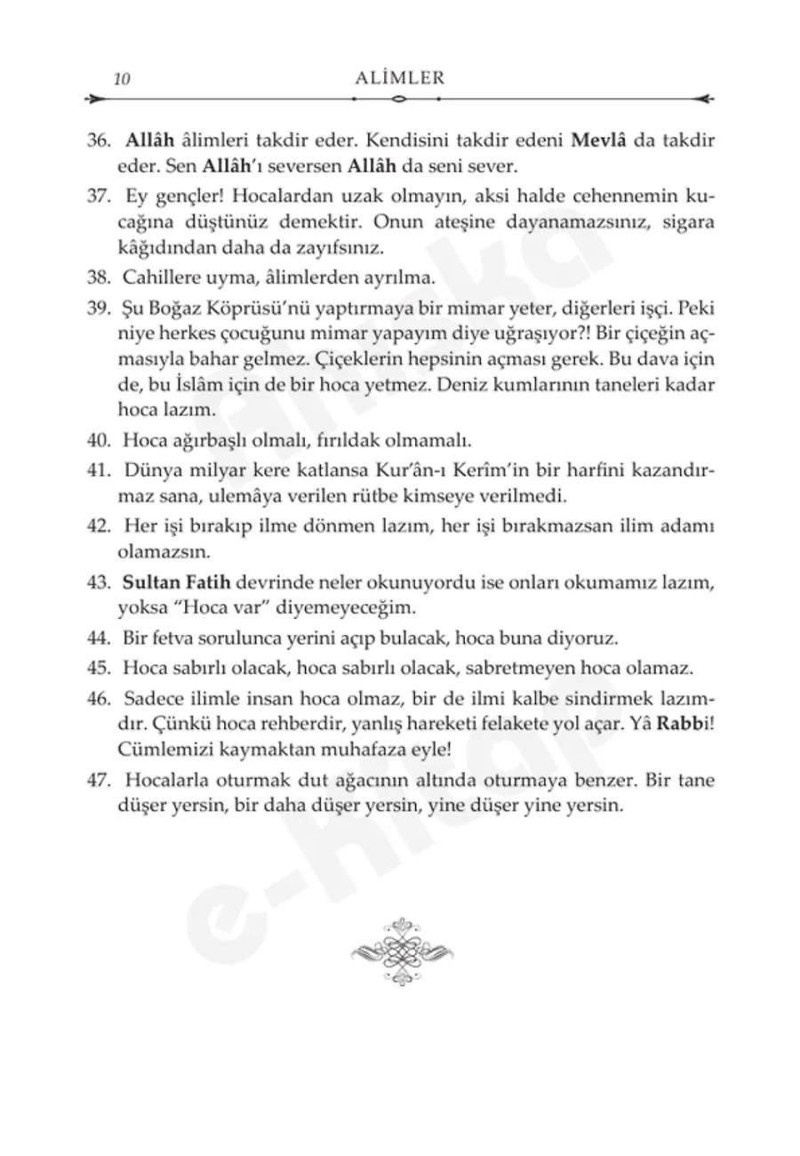 Mahmud Efendi Hazretleri'nden Duyulan Hikmetli Sözler (Ciltli) – Sayfa 9