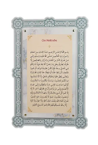 Cin Mektubu Çift Katmanlı Duvar Tablosu