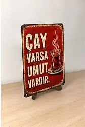 Çay Varsa Umut Vardır MiniDekor Magnet Ayaklı