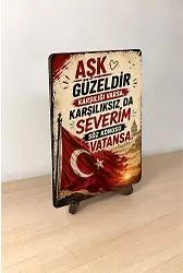 Vatan Sevgisi MiniDekor Magnet Ayaklı