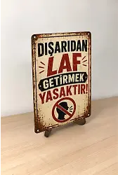 Dışarıdan Laf Getirmek Yasaktır MiniDekor Magnet Ayaklı