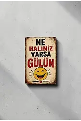 Ne Haliniz Varsa Gülün MiniDekor Magnet Ayaklı