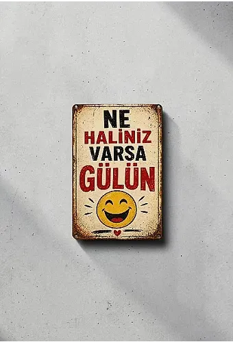 Ne Haliniz Varsa Gülün MiniDekor Magnet Ayaklı