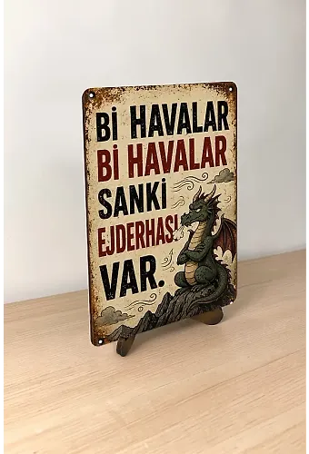 Sanki Ejderhası var MiniDekor Magnet Ayaklı