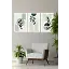Canvas Çiçek Üçlü Mdf Tablo