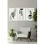Canvas Çiçek Üçlü Mdf Tablo