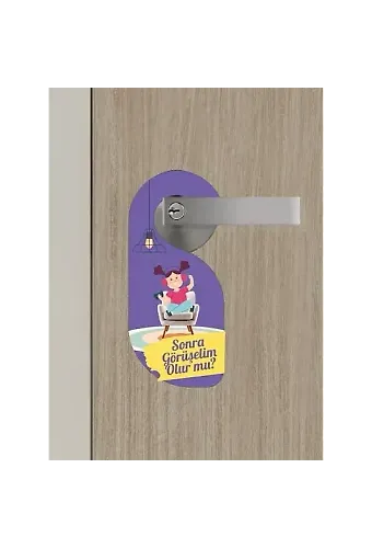 Sonra Görüşelim Kapı Askısı Kapı Uyarı Levhası