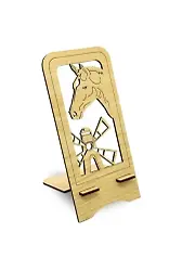 Ahşap Telefon Standı At