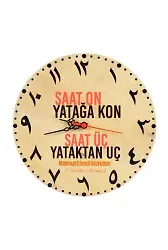 Arapça Saat On Yatağa Kon Saat
