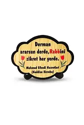 Derman Ararsan Derdine Ahşap Magnet