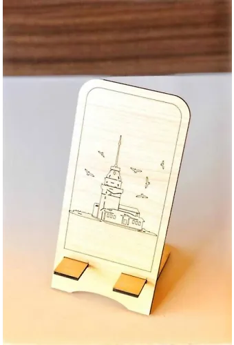 Ahşap Telefon Standı Kız Kulesi