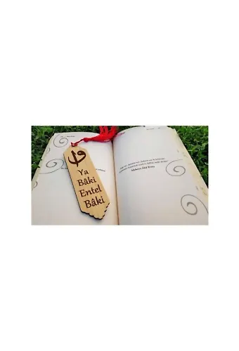Püsküllü Kitap Ayraç - Ya Baki Entel Baki