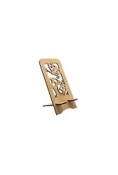 Ahşap Telefon Standı Kelebek