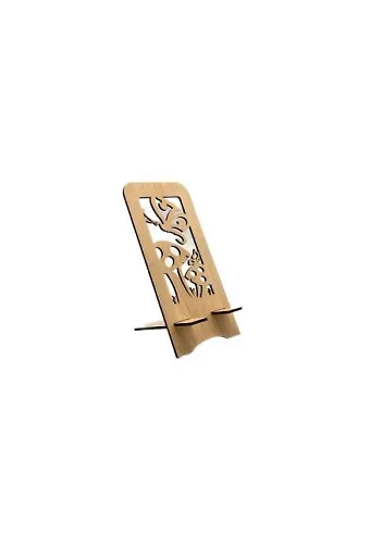 Ahşap Telefon Standı Kelebek