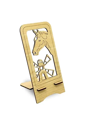 Ahşap Telefon Standı At