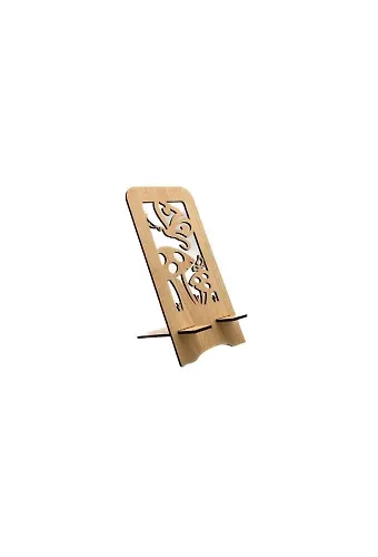 Ahşap Telefon Standı Kelebek