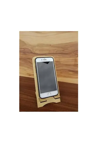 Ahşap Telefon Standı Kedi