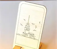 Ahşap Telefon Standı Kız Kulesi