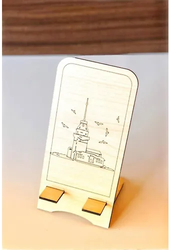 Ahşap Telefon Standı Kız Kulesi