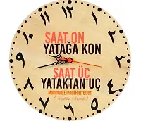 Arapça Saat On Yatağa Kon Saat