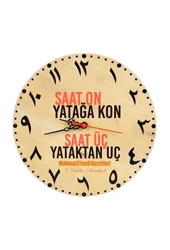 Arapça Saat On Yatağa Kon Saat