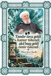 Hikmetli Sözler Akıl Başa Geldi Çift Katmanlı Duvar Tablosu