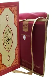 Kuranı Kerim 30 cüz hatim seti cüz cüz Bez Çantalı Rahle Boy