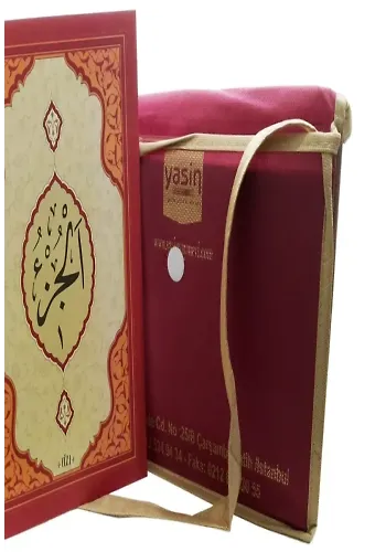 Kuranı Kerim 30 cüz hatim seti cüz cüz Bez Çantalı Rahle Boy