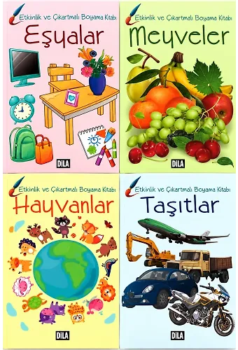 Etkinlik Ve Çıkartma Boyama Kitapları