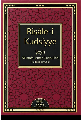 Risalei Kudsiyye Osmanlıca Cep Boy Deri Cilt Bordo Renk