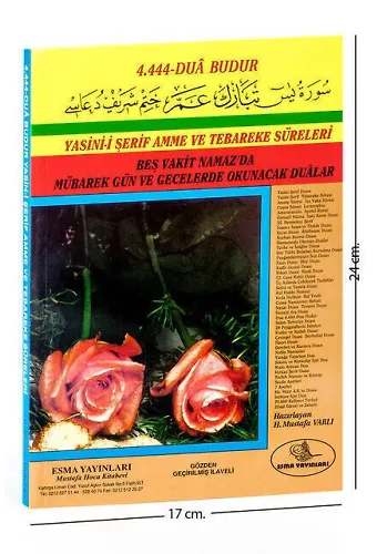 Yasin-i Şerif 4444 Dua Budur Orta Boy